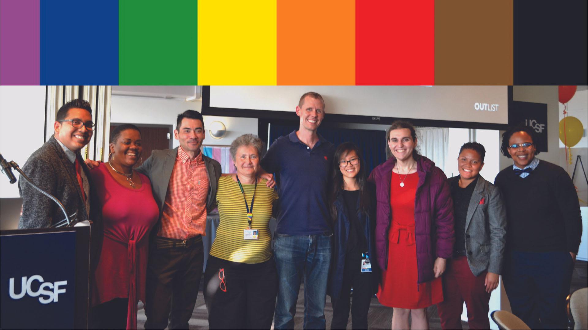 Nine members of the LGBTQ Committee