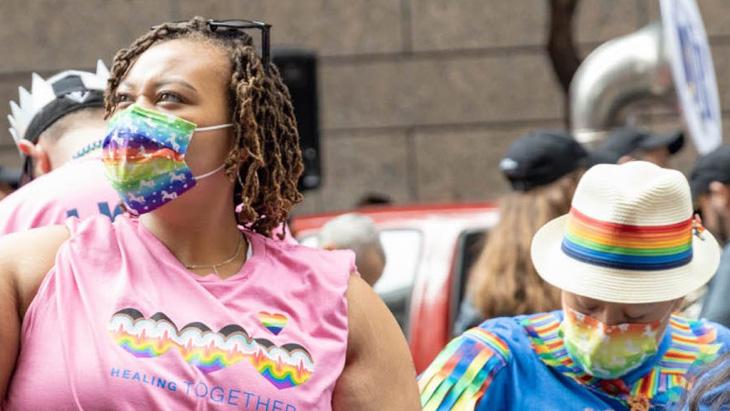 UCSF community members attend the 2023 San Francisco Pride Parade